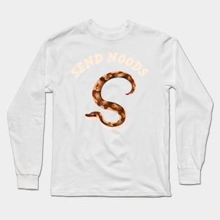 "Send Noods" Snake Long Sleeve T-Shirt